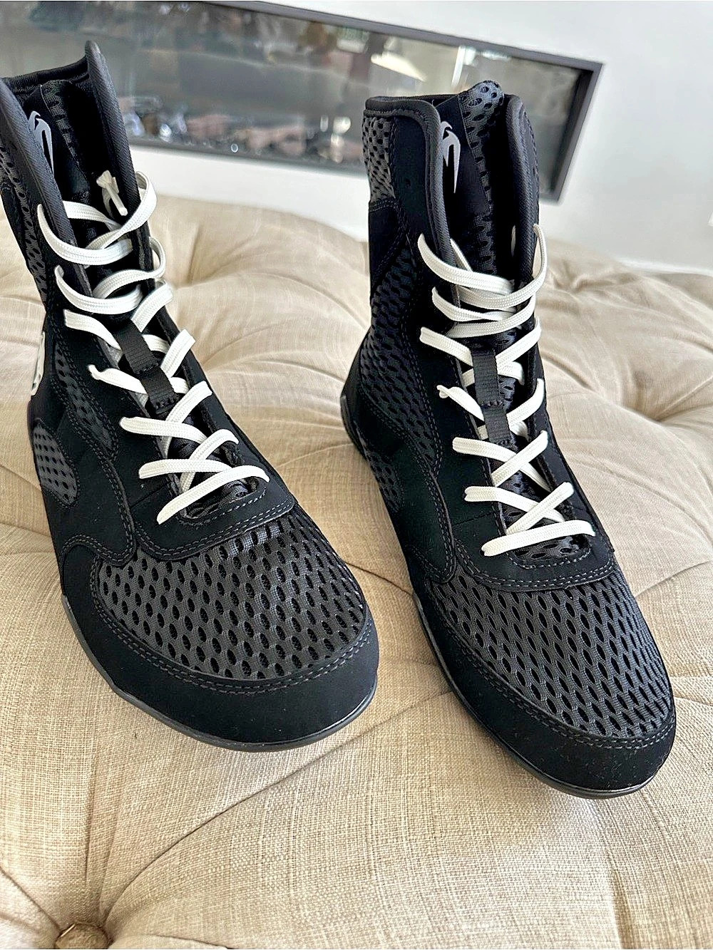 Venum Elite Boxing Shoes Black US 9.5